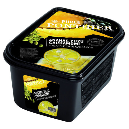 Puree-Pineapple Yuzu Cardamom-10% Sweetened
