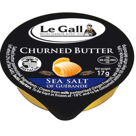 Butter Guerande Salt Drum Churning Portion Aluminium cup