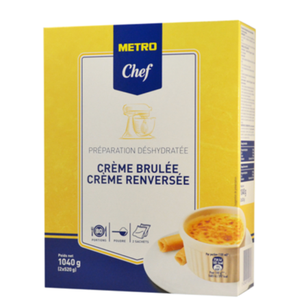 Liquid Mix Crème Brulee Metro Chef
