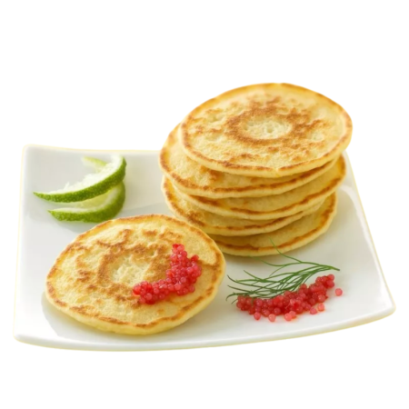 Mini Blinis With Lemon Zest