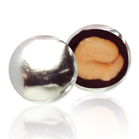 Chocaveline Silver Sugar & Dark Chocolate Coated Hazelnut