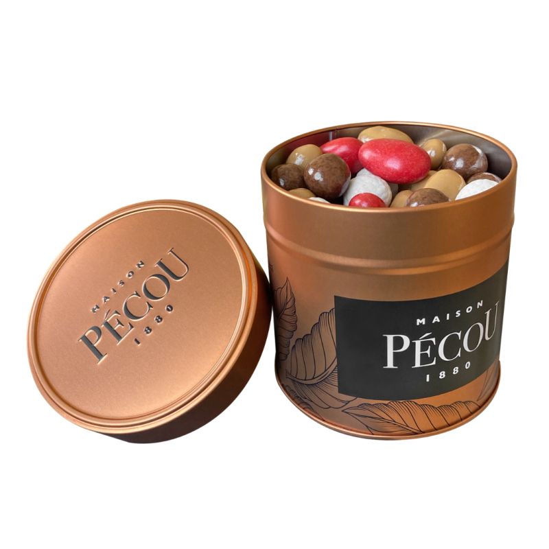 Chocolate Cacao Tresor Metal Tin