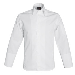 Milano Ls Mens Shirt Coat Chefs Jacket White Size T3