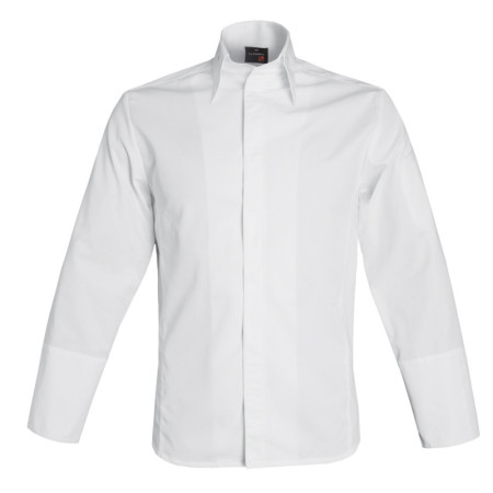 Milano Ls Mens Shirt Coat Chefs Jacket White Size T4