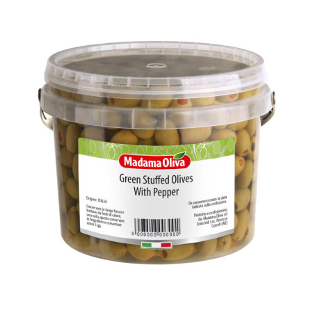 Olive Green Stuffed With Pepper