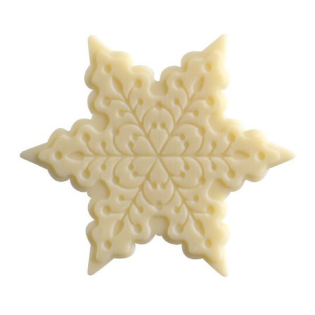 Snowflakes Dark & White Chocolate Embossed