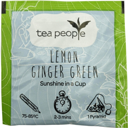 Lemon Ginger Green Tea Bags Pyramid Collection