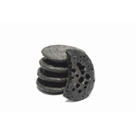 Vegetable Black Charcoal Mini Blinis