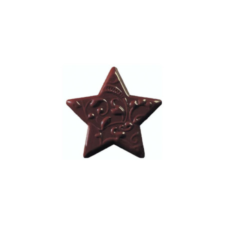 Stars Dark Chocolate Arabesques 3.45X3.6 Cm