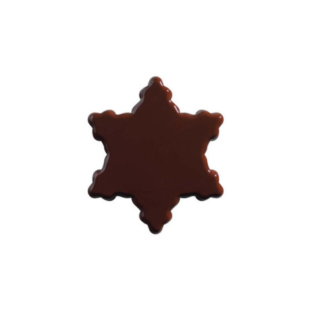 Snowflakes Dark Chocolate. Cbc. White Chocolate 3 Designs 4.3X3.7 Cm