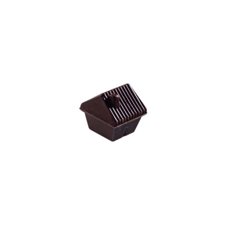 Chalets Dark Chocolate 2.5X2.5 Cm