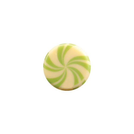 Rounds White Chocolate Sucre D'Orge 3 Designs 3Cm