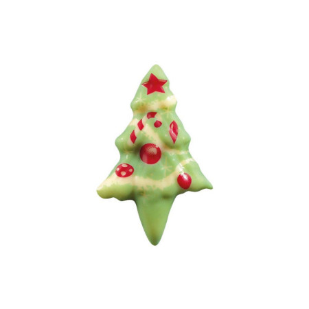 Christmas Trees White Chocolate Avec Pique 5.7X3.9Cm