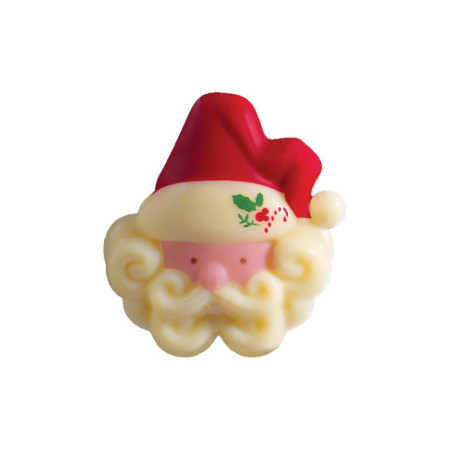 Santa Claus Heads White Chocolate 5X4.6 Cm
