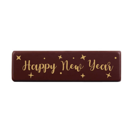 Rectangles Cn Happy New Year Stars 7X2 Cm (Moq 10 Boxes)
