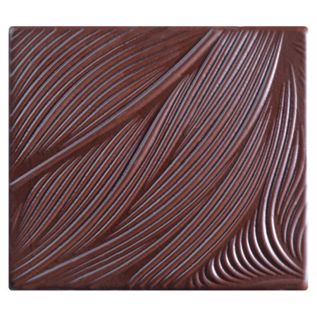 Ends Of Yule Logs Rectangle Dark Chocolate Ondulation 8.5X7.5 Cm