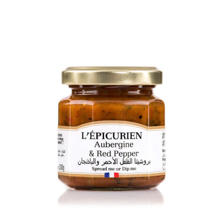 Aubergine And Red Pepper Bruschetta