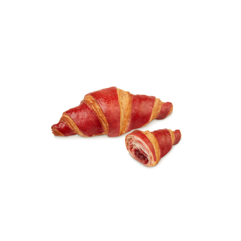 Two-Tone Raspberry Croissant