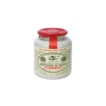 Moutarde De Meaux In Stone Jar With Wax