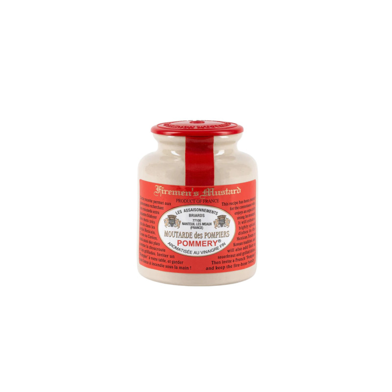Fireman's Mustard In Stone Jar With Palstic Top