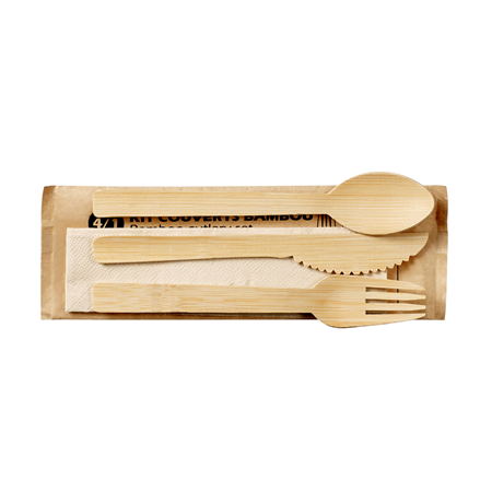 Cutlery Kit 4/1 Bamboo