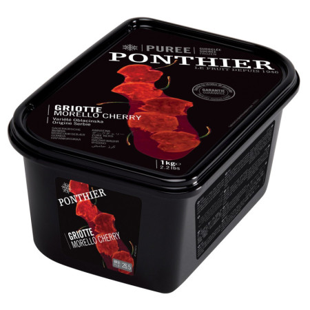 Puree-Cherry Morello-10% Sweetened