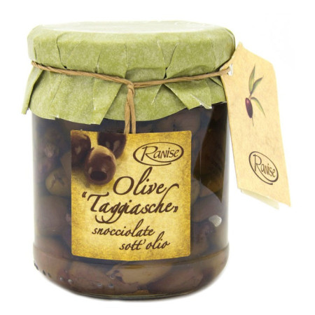 Olive Taggiasca Pitted in Extra Virgin Olive Oil